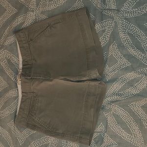 Green khaki shorts
